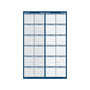 2023-2024 House of Doolittle 24" x 37" Yearly Wet-Erase Wall Calendar, Reversible, Blue/White (3964-23)
