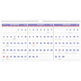 2023 AT-A-GLANCE 24" x 12" Three-Month Wall Calendar, White/Purple/Red (PM14-28-23)