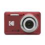 Kodak PIXPRO 16MP Digital Point and Shoot Camera, 5x Optical Zoom, Red (FZ55-RD)