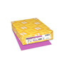 Astrobrights 65 lb. Cardstock Paper, 8.5" x 11", Outrageous Orchid, 250 Sheets/Pack (WAU21951)