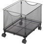 Safco Onyx 1-Shelf Metal File Cart, Black (SAF5211BL)