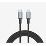CODi 6' USB-C to USB-C Braided Nylon Charge & Sync Cable, Black (A01069)