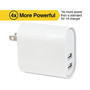 NXT Technologies™ Universal 2 USB Port Phone Charger, White (NX54349)