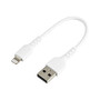 StarTech.com Lightning USB Cable for iPhone/iPad/iPod Touch, White (RUSBLTMM30CMW)