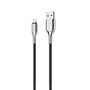 Cygnett Armored Lightning to USB Charge and Sync Cable, 6', Black (CY2670PCCAL)