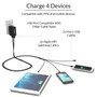 ChargeTech Universal Multi-Charging Cable Squid, (4) Braided Cables, 6' (V4)