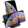Adesso 10W Max Qi-Certified 2-Coil Foldable Wireless Charging Stand for Qi Capable Devices, Black (AUH-1020)