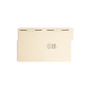Smead SuperTab® Heavy Duty Manila Fastener Folder, Reinforced 1/3-Cut Tab, Guide Height, Letter Size, 50 per Box (14545)