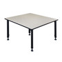 Regency Kee Adjustable Square Activity Table, 23" x 48", Height Adjustable, Maple (TB4848PLAPBK)