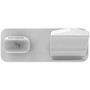 Accell 3-in-1 Fast-Wireless Wireless Charging Station for iPhone, Android, Apple Watch and AirPods, White (D233B-001F)