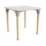 Flash Furniture Bright Beginnings Hercules Square Table, 24" x 24", Height Adjustable, White/Beech (MK-ME088024-GG)