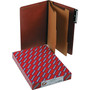 Smead Pressboard 3-Tab Classification Folders, 2-Fasteners w/SafeSHIELD, 2-Partitions, Legal, Red, 10/Box (19230)