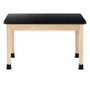 Diversified Woodcrafts Rectangular Science Table, 48" x 24", Black (P7102M30N)