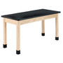 Diversified Woodcrafts Rectangular Science Table, 54" x 24", Black (P7202M30N)