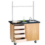 DWI Rectangular Activity Table, 48" x 28", Brown (4222K)