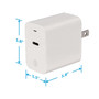AT&T Type-C Power Adapter, 18-Watt, White, (PDC18)
