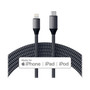Satechi Lightning to USB-C Cable for iPhone/iPad/iPod Touch, Gray/Black (ST-TCL18M)