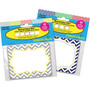 Barker Creek Chevron Beautiful & Nautical Name Tags, Self-Adhesive Labels, 3 1/2" x 2 3/4", 90/Set (BC3775)