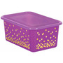 Teacher Created Resources Plastic Storage Bin Lid,  7.875" x 11.5" x 0.5", Clear, 6/Bundle (TCR20342BN)