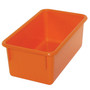 Romanoff Plastic Stowaway Tray No Lid, 5.25" x 13.25" x 7.75", Orange, Pack of 3 (ROM12109-3)