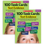 Scholastic Teaching Solutions 100 Task Cards: Text Evidence Text Activity Book, Pack of 2 (SC-811301-2)