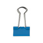 JAM Paper Colored Small Binder Clips, 3/8" Capacity, Blue, 25/pack (334BCBU)