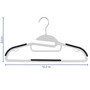 Elama Home Cloths Hanger, Non-Slip, 50 Piece Set (ELH-006-BKGR)