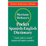 Merriam-Webster Pocket Spanish-English Dictionary, Paperback, Pack of 3 (MW-5193-3)