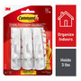 Command Medium Utility Hooks Value Pack, White, 6-Command Hooks, 6 Pairs, 12 Command Strips (17001-6ES)