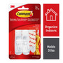 Command™ Medium Utility Hooks, White, 2 Hooks (17001ES)