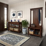 Bush Furniture Key West Entryway Storage Set with Hall Tree, Shoe Bench, and Console Table, Bing Cherry (KWS056BC)