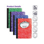 Better Office 1-Subject Composition Notebooks, 7.5" x 9.75", Wide Ruled, 100 Sheets, Assorted Colors, 4/Pack (25204-4PK)