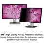 3M High Clarity Privacy Filter for 24" Widescreen Monitor, 16:10 Aspect Ratio (HC240W1B)