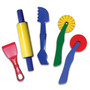 Creativity Street Dough Tools, 5 Assorted Patterns, 5" to 8", 5/Set, 3 Sets (CK-9762-3)