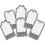 Barker Creek Chevron Black Tie Affair Double-Sided Accent 2-Pack, 72 Pieces/Set (BC3716)