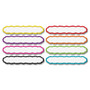 Teacher Created Resource Large Polka Dots Labels Magnetic Accents, Assorted Colors, 9.5" x 2", 8/Pack (TCR77206)