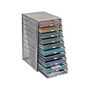 Mind Reader Network Collection 10-Compartment Metal Mesh File Storage, Silver (10CABMESH-SIL)