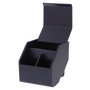 Bostitch Konnect™ Plastic Short Storage Bin, Removable Lid & Dividers, 3.4" W, Black (KT-CUP-BLK)