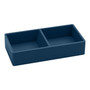 Poppin Softie This + That 2 Compartment Silicone Accessory Tray, Slate Blue (105963)