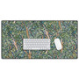 DENY Designs Fauvist Trees Dark by Jacqueline Maldonado Anti-Slip Polyester Desk Pad, 15.5" x 31.5", Multicolor (65dd26bae8837636b11b84cd_ud)
