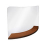 Gemini Freestanding Sneeze Guard, 23.5"H x 33.5"W, Dark Brown Wood/Acrylic (CGB3323-DB-118)