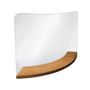 Gemini Freestanding Sneeze Guard 23.5"H x 33.5"W, Stained Cherry Wood/Acrylic (CGB3323-CH-118)
