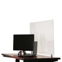 OfficeSource 48"W x 24"H Acrylic Non-Tackable Screens with Desk Mount Brackets, Clear, 2/Pk (VARDTM2448C)
