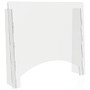 Deflect-O Freestanding Sneeze Guard, 24"H x 27"W, Clear Polycarbonate, 2/Carton (PBCTPC2724P)