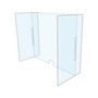 National Marker Freestanding Work Station Guard, 24"H x 30"W, Clear Acrylic (AWSG2)