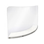 Gemini Freestanding Sneeze Guard, 23.5"H x 33.5"W, Painted White Wood/Acrylic (CGB3323-WH-118)