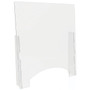 Deflect-O Freestanding Sneeze Guard, 36"H x 31.75"W, Clear Polycarbonate, 2/Carton (PBCTPC3136P)
