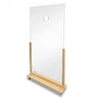 Gemini Freestanding Portable Temperature Check Guard, 72"H x 36"W, Clear Acrylic (PTC3672-B-25)