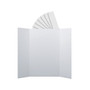 Flipside Presentation Board and Header Set, 3' x 4', White, 24/Pack (30242)