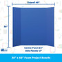 Flipside Foam Project Board, 36" x 48", Blue, 24/Carton (30085-24)